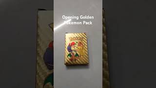 Opening golden pokemon pack [upl. by Addi]