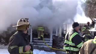 SOUTH BOUND BROOK NEW JERSEY WORKING HOUSE FIRE 1618 THIRD ALARM FIRE SOMERSET COUNTY [upl. by Rihana]