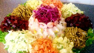 Marokkaanse salade سلطة مغربيةمقبلات سهلة وسريعةوجبة عشاء خفيفة وسريعةسلطة الجردة المغربية [upl. by Voltmer434]