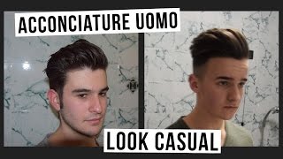 TUTORIAL CAPELLI UOMO  Look casual allindietro [upl. by Amalita]