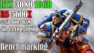 Warhammer 40000 Space Marine 2 RTX 3080 10GB 4K 1440p 1080p Benchmarking all Settings Presets [upl. by Acherman917]