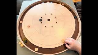 Quick Round of Crokinole on a Board from Muzzies [upl. by Fish]