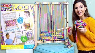 Testing a GIANT CRAFT LOOM for Yarn Weaving [upl. by Lihas]