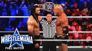 FULL MATCH  Roman Reigns vs Goldberg  Universal Title Match WrestleMania 38 [upl. by Elvin]