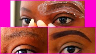 COMMENT AVOIR DE BEAUX SOURCILS MA TECHNIQUE [upl. by Annim389]