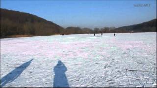 Am Baggersee Kirchentellinsfurt Landkreis Tübingen bei minus 15°C  frozen lake [upl. by Astera]