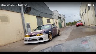 Elbow screamer S14 SR20DET test [upl. by Ehav]