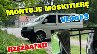 Montuje moskitierę do busa [upl. by Baillie854]