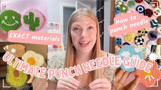 HOW TO PUNCH NEEDLE FULL GUIDE  revealing all of my secrets [upl. by Borroff]