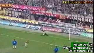 Road to Scudetto  19931994  AC Milan All Goals BLOCKED [upl. by Vinn521]