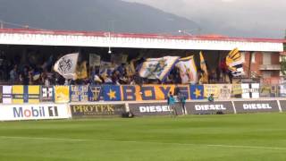 Bassano VirtusParma Tifo Crociato prima inizio gara quotAlè forza ragazzi alèquot [upl. by Homovec]