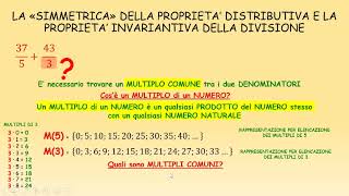 Aritmetica Proprietà Distributiva quotsimmetricaquot e Invariantiva della divisione [upl. by Yennej950]