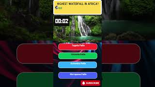 Highest waterfall in Africa amazingfacts factfinder interestingfacts shorts [upl. by Ellynn]