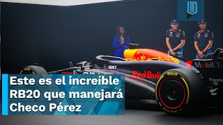 Red Bull reveló el RB20 con el que Checo Pérez y Max Verstappen correrán en el 2024 en la F1 [upl. by Kohler]