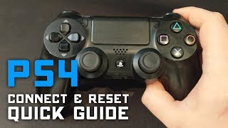 How to Reset amp Connect PS4 Controller to PC amp PS4 🎮 Quick Guide [upl. by Rosalie]