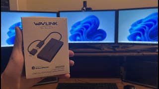 To connect two or more external monitors to computer laptop with USB to HDMI WavLink adapter￼ [upl. by Drofxer657]