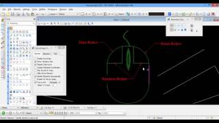 5 Microstation V8i lesson 2 part2  Snap and microstation mouse buttons الدرس الثاني الجزء الثاني [upl. by Also]