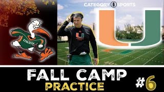 Emergency Storm Miami Hurricanes Fall Practice 6 Recap with Special Team News [upl. by Gardol]