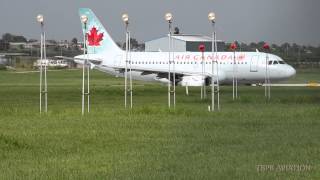 Westjet Arrival amp Air Canada Departure from Barbados [upl. by Aelram]