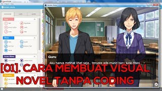 Tutorial membuat visual novel Tyranobuilder Part 1 [upl. by Kentigera]