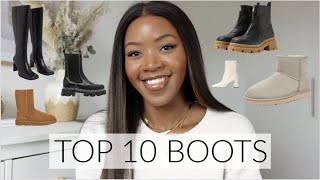 TOP 10 BOOTS WINTER BOOTS COLLECTION ZARA HampM [upl. by Moreno]