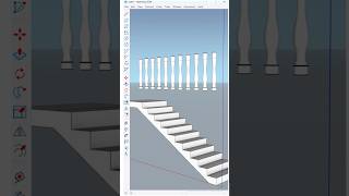 How to create a curved staircase railing in SketchUp Loving the classic touch it adds to any space [upl. by Oicaro]