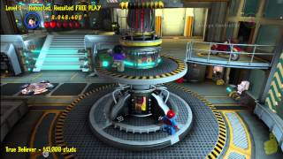 Lego Marvel Super Heroes Level 5 Rebooted Resuited  FREE PLAY All Minikits amp Stan In Peril  HTG [upl. by Rufe70]