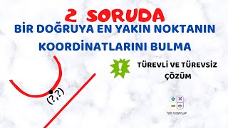 2 soruda parabolün doğruya en yakın noktası  mini parabol konu anlatımı  türevli ve türevsiz çözüm [upl. by Yunfei]