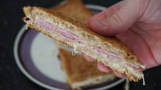 Croque Monsieur recette facile et rapide sans four ni appareil [upl. by Alletnahs]