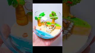 DIY Animal Crossing New Horizon Terrarium  Polymer clay [upl. by Ninos]