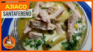 😋Cómo Hacer AJIACO SANTAFEREÑO  RECETA CASERA FÁCIL 😋 [upl. by Ennaitak]