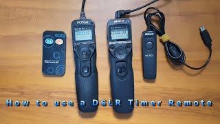 How to use a DSLR Timer Remote [upl. by Roque]