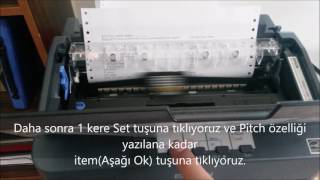 Epson LX 350 Yazı Büyüklüğü Nasıl Ayarlanır  Saha Satış Otomasyonu [upl. by Nawk]