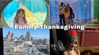 St Louis Union Station Aquarium Ropes Course Mini Golf Ferris Wheel  Thanksgiving With Family [upl. by Tloh]