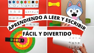 5 ACTIVIDADES DIVERTIDAS PARA ENSEÑAR A LEER Y ESCRIBIR FÁCIL  LECTOESCRITURA [upl. by Tiedeman779]