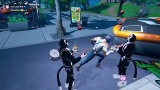 Toon Meowscles with all my EMOTES in PARTY ROYALE  Fortnite [upl. by Alexei763]