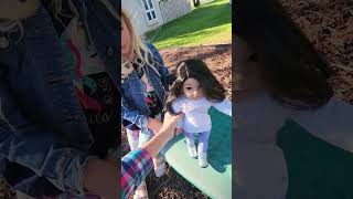 American Girl Doll Corinne and Gwynn head to the park part 2 [upl. by Ramsey]