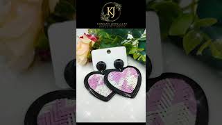 Stylish HeartShaped Earrings Trendy and fashionable kangan jewellery [upl. by Ardnad]