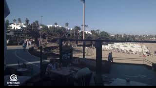 Webcam Lanzarote  Live Stream from the Beachbar in Costa Teguise [upl. by Irama]