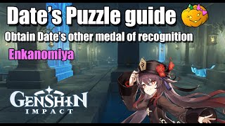 Dates Challenge Puzzle Guide Get other medal of recognition  Enkanomiya  Genshin Impact 24 [upl. by Oiciruam953]