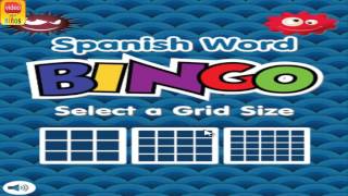 Spanish Word BINGO  Third Grade Word Games [upl. by Gasper]