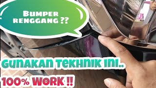 Cara memperbaiki bumper depan mobil yang Renggang  Mangap [upl. by Arod]