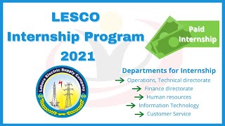 Paid Internship Opportunity  LESCO Internship Program 2021  Step by Step Application Guide [upl. by Flint]