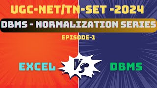 Episode 1  Normalization  Excel Vs DBMS  Pure foundation for sure success  Real world example [upl. by Jayme]