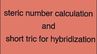 short trick for hybridization  csir net gate jam iit jee neet and bsc [upl. by Dupuis411]