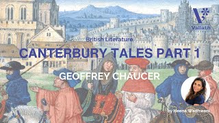 The Canterbury Tales Part 1  Geoffrey Chaucer  NET  SET  British Literature  Heena Wadhwani [upl. by Melac]