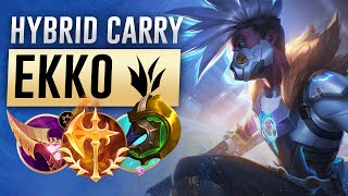 COMEBACK Win With A Gold Deficit As HYBRID Ekko Jungle  Season 11 Jungle Gameplay Guide [upl. by Ojyram170]