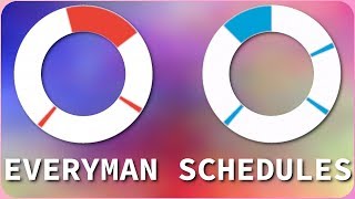 Everyman sleep schedules Polyphasic schedules explained [upl. by Sihtam851]