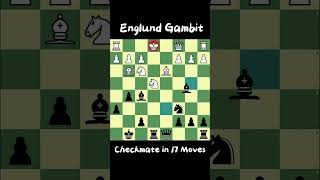 Englund Gambit Checkmate in 17 Moves chesss [upl. by Fineman756]