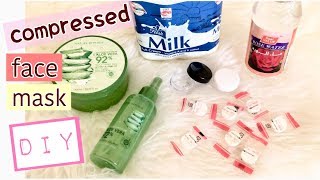 DIY COMPRESSED FACE MASK SHEET [upl. by Evita970]